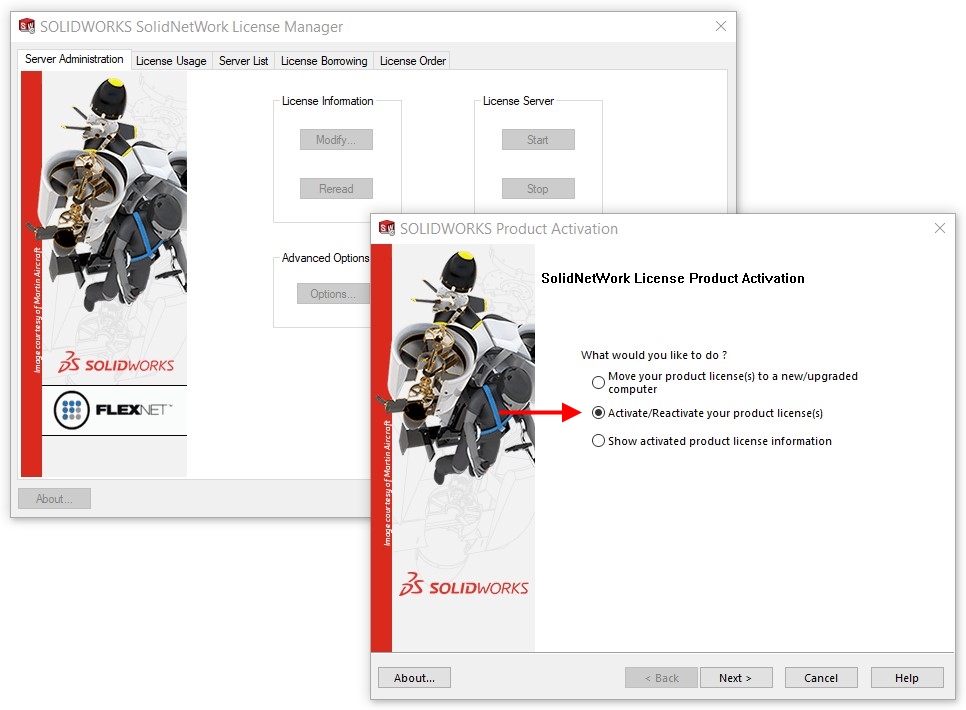 solidworks product activation